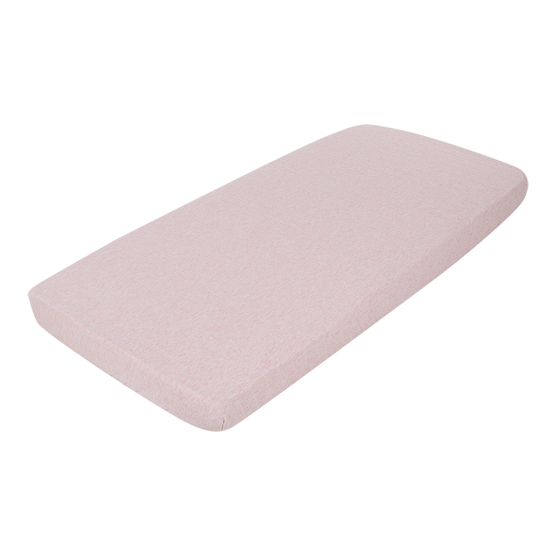 Spannbetttuch für Babybett Jersey Melange peach (60x120 cm)