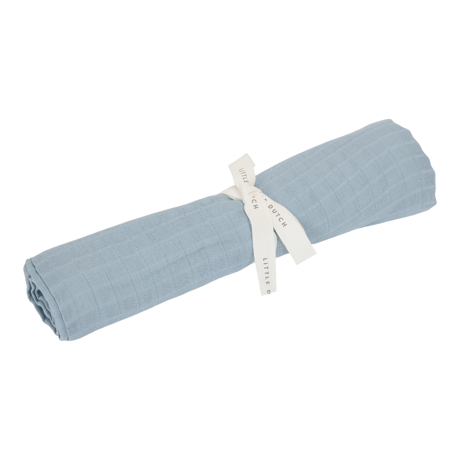 Musselin Swaddle Tuch / Pucktuch - Pure Denim Blue (120x120 cm)