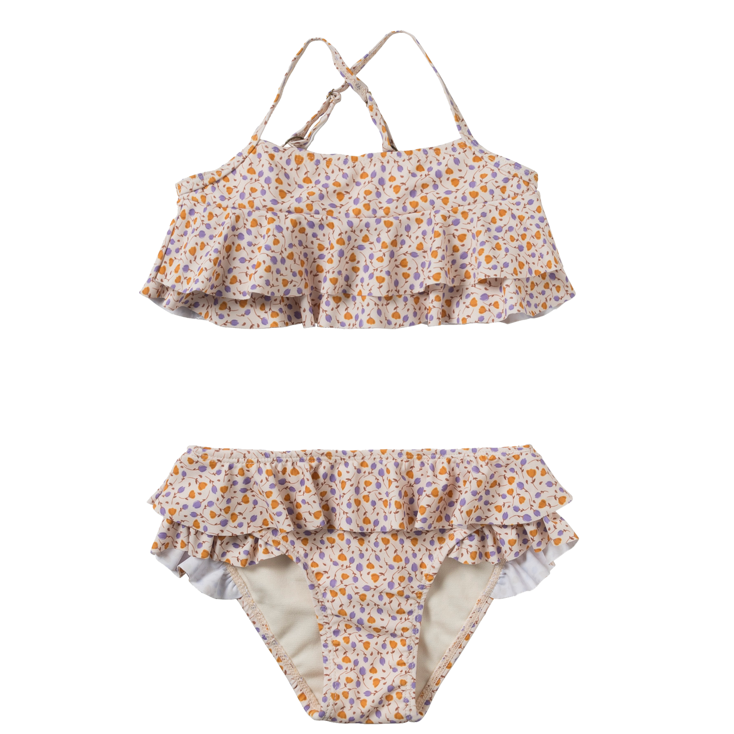 Bikini mit Volants / Rüschen Tulip / Sati orange (Gr. 122/128)