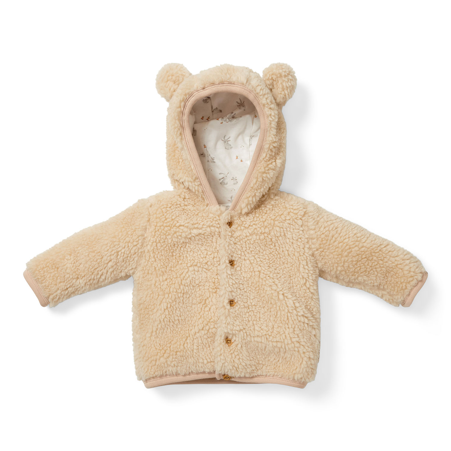 Jacke Bunny Teddyfell Winter beige (Gr. 50/56)