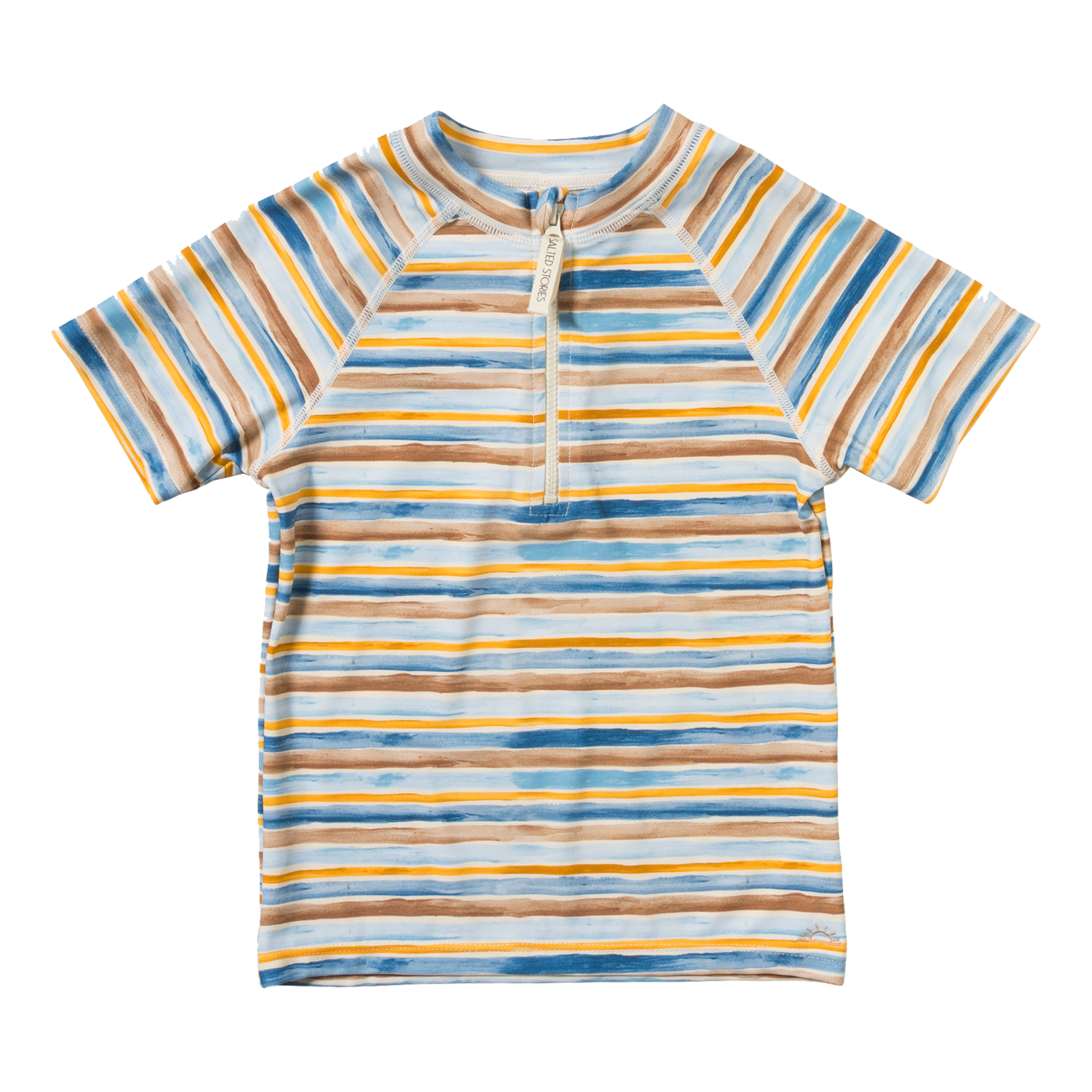 Schwimmshirt kurzarm Dyed Stripe / Skyler blau (Gr. 86/92)