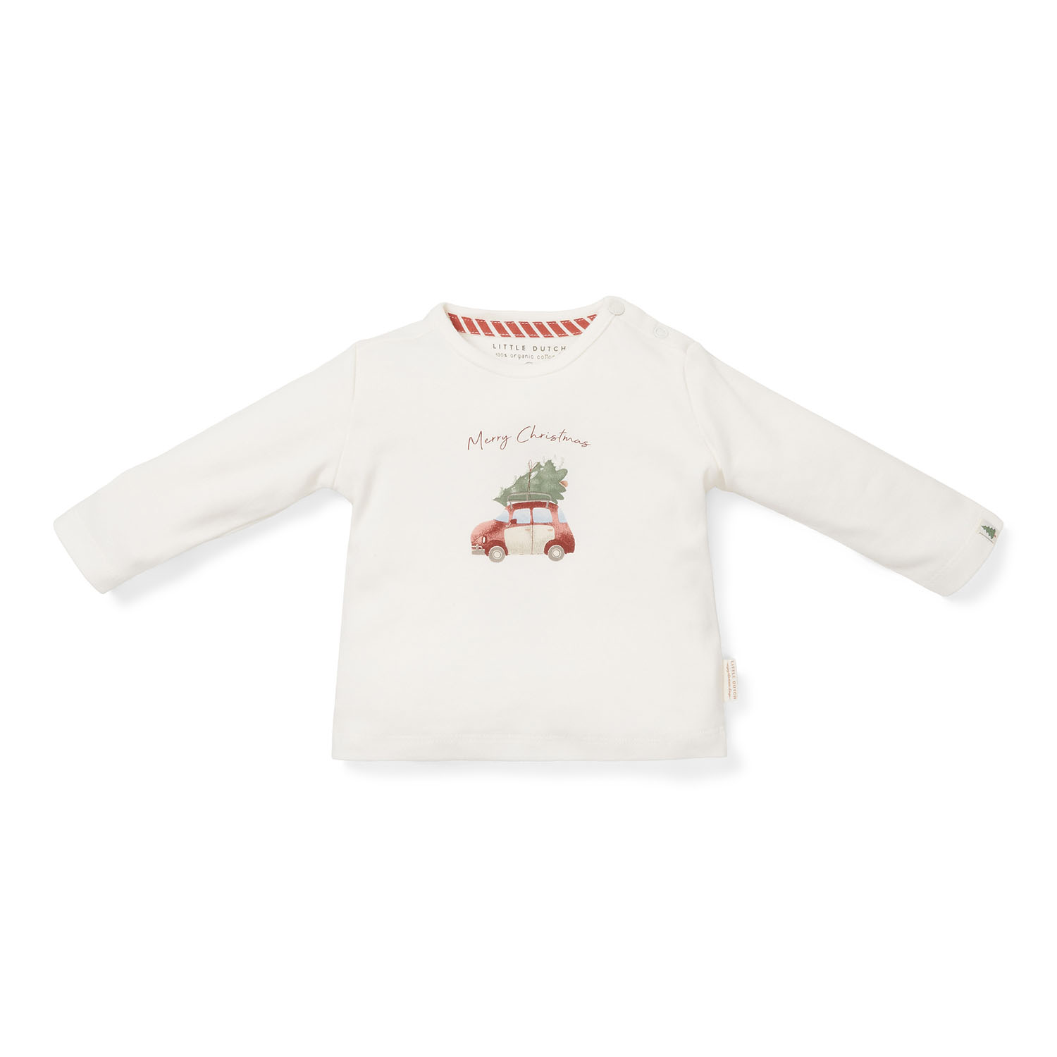 Long Sleeve Shirt / Langarmshirt Merry Christmas - Weihnachten weiß (Gr. 50/56)