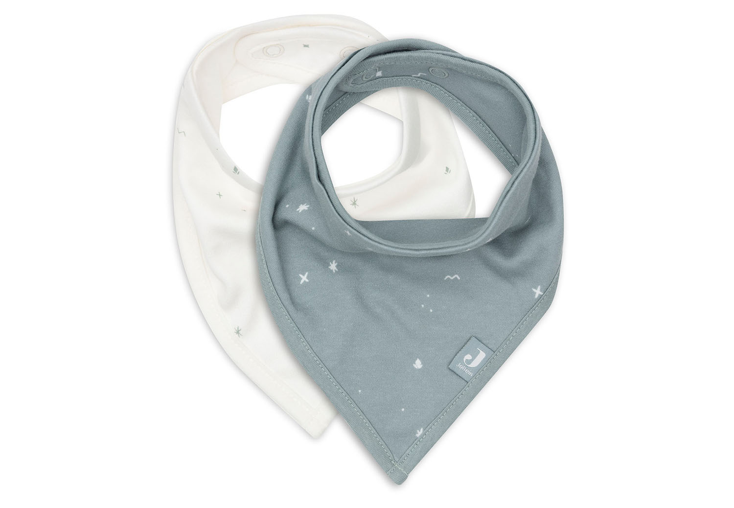 Bandana Lätzchen Halstuch 2er Set - Twinkling sea green