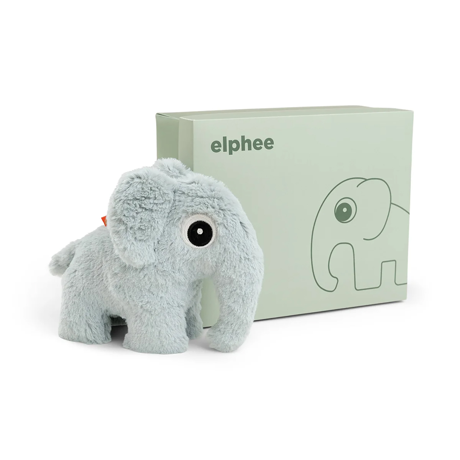 Geschenkbox Stofftier Kuscheltier Elefant Elphee blau