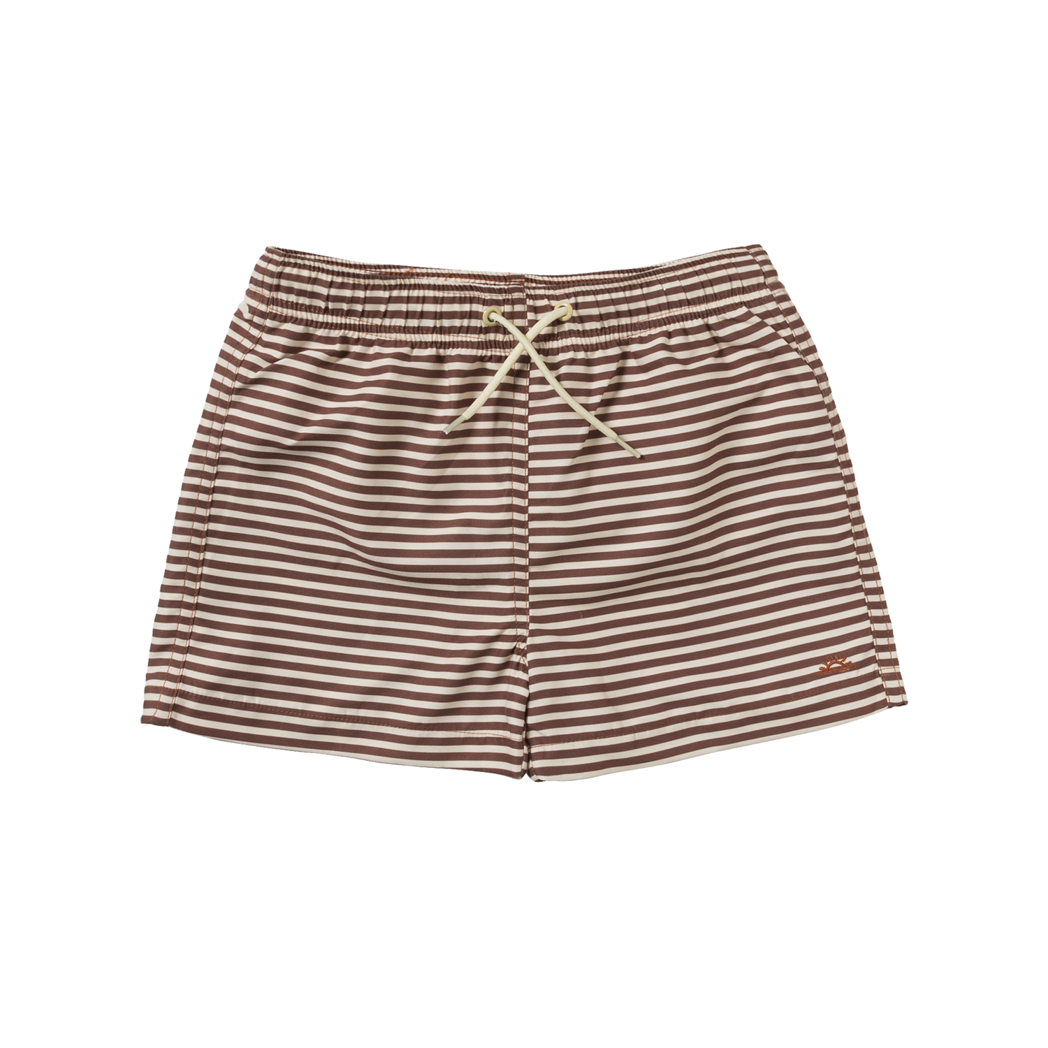 Badehose / Badeshorts Rib Stripe / Shawn braun (Gr. 62/68)