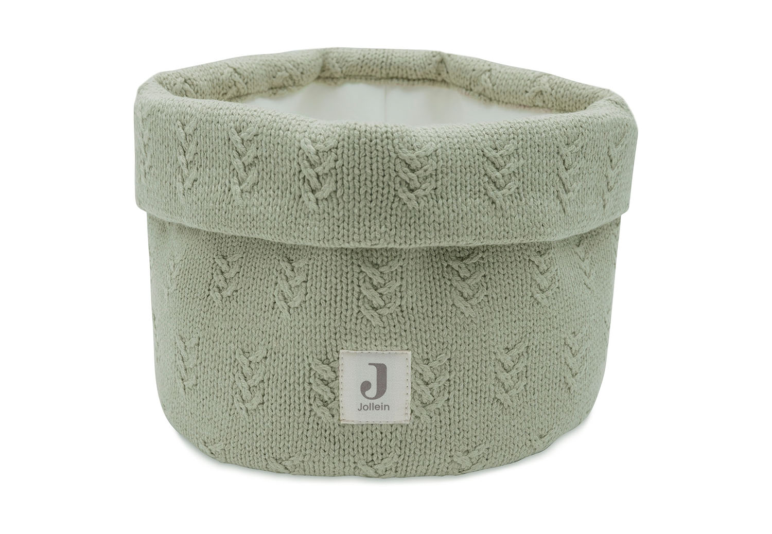 Wickeltischkörbchen Strick Grain Knit olive