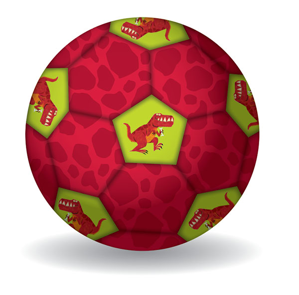 Fußball T-Rex rot Ø 14 cm