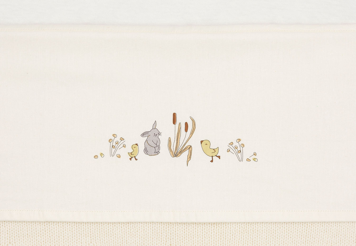 Babybettlaken Wiegenlaken - Riverside beige (75x100 cm)