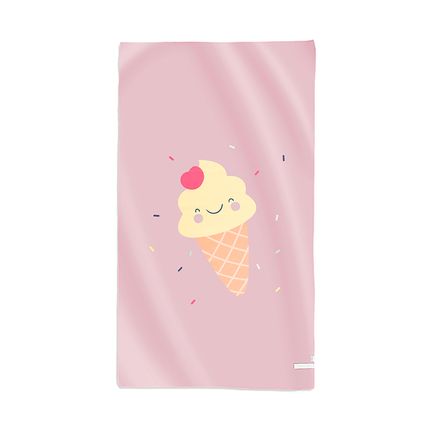 Handtuch / Strandhandtuch Ice Cream rosa (90x160 cm)