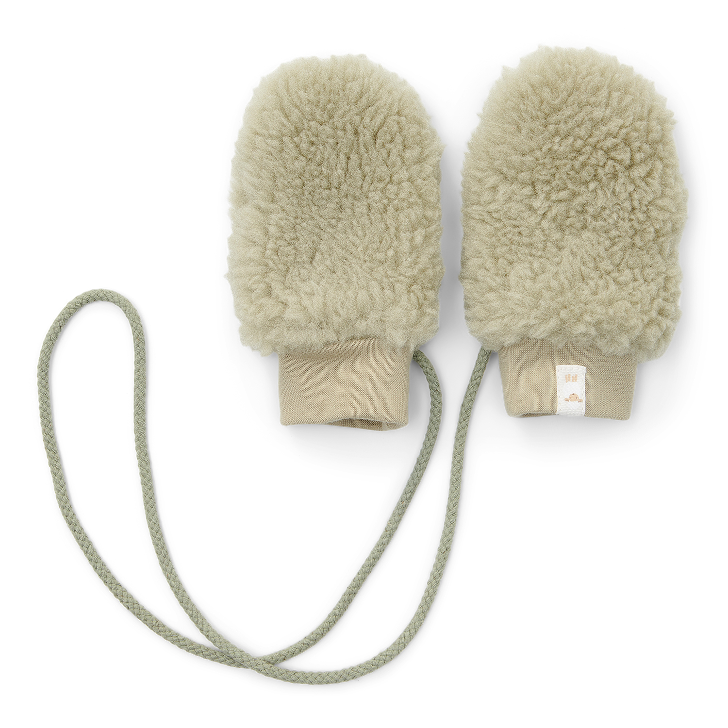 Fäustlinge Teddyfell - Newborn Winter soft green (Gr. 1 / 0-3 Monate)