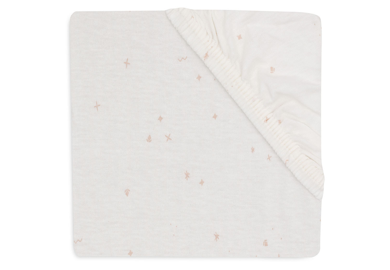 Spannbettlaken für Babybett - Twinkling wild rose (60x120 cm)