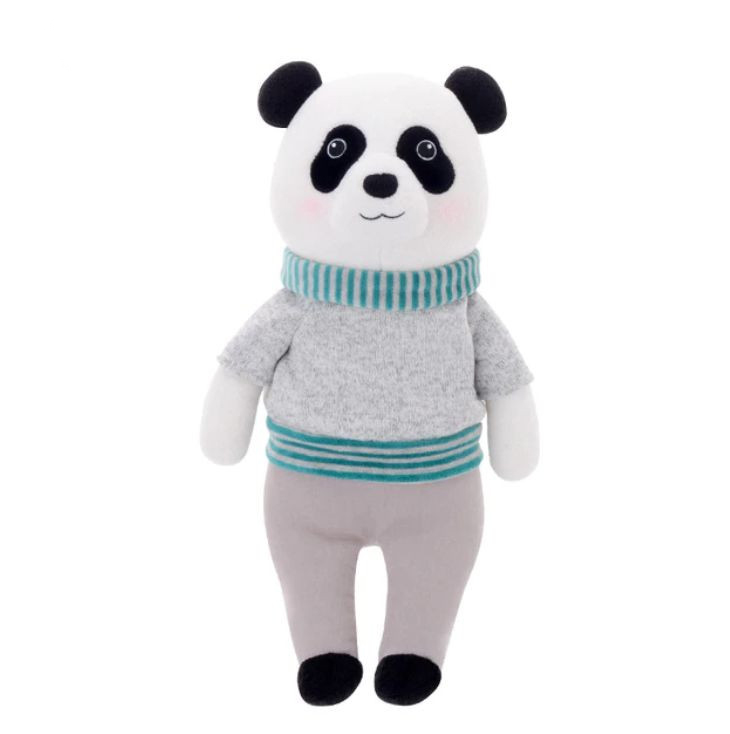 Stofftier Kuscheltier Mr. Panda Bär grau 32 cm