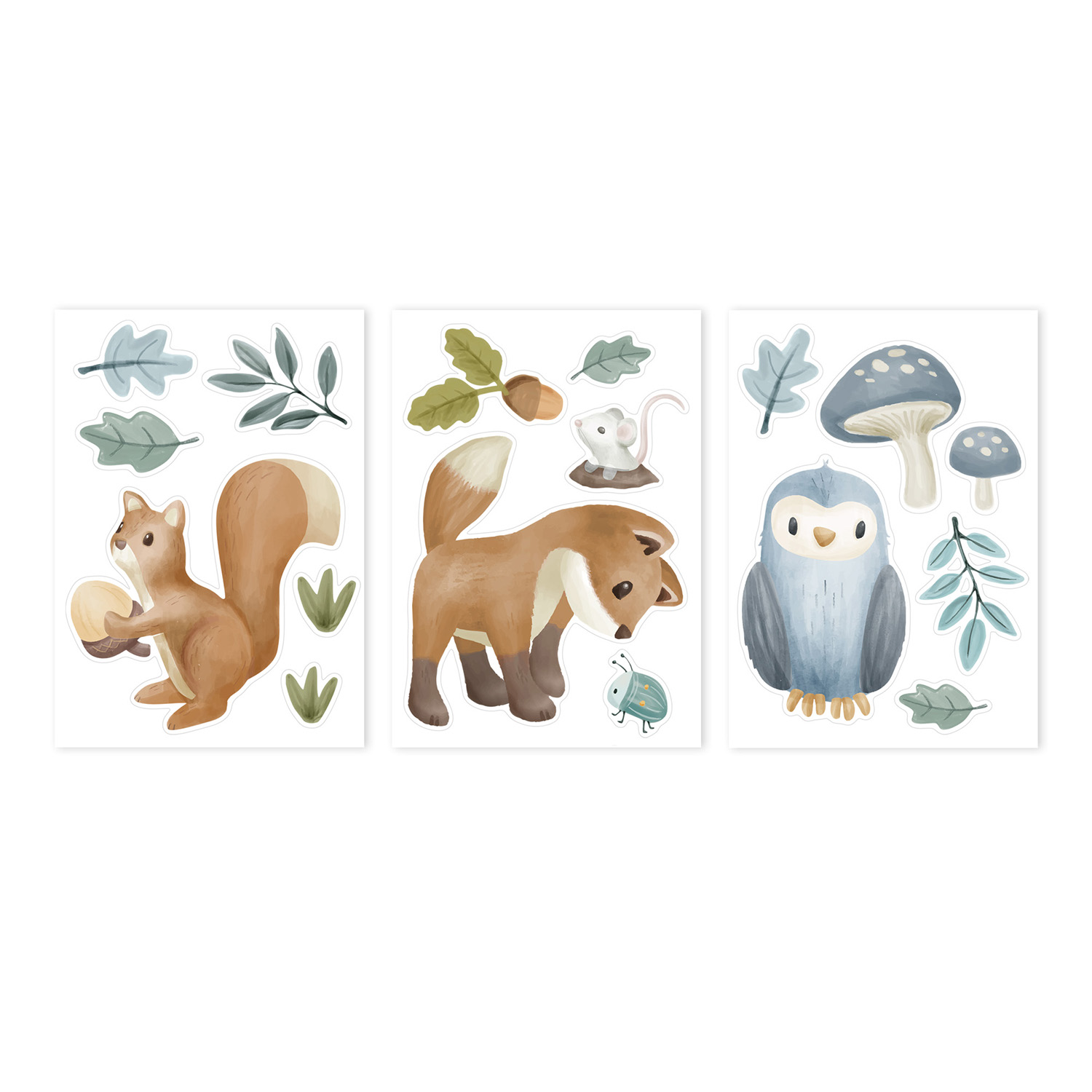 Wandsticker / Wandaufkleber - Forest Friends