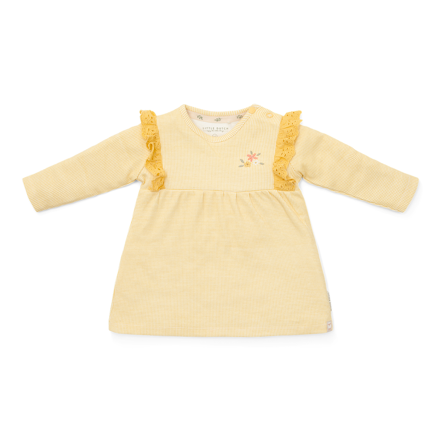 Kleid langärmlig Warm Yellow Check - Little Farm gelb (Gr. 44)