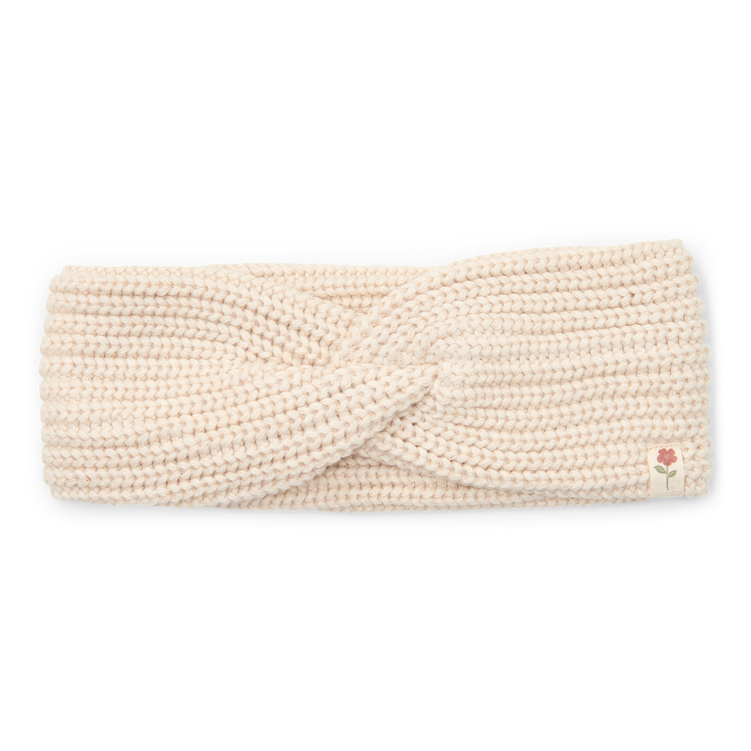 Stirnband Strick - Little Farm beige (Gr. 74/86)