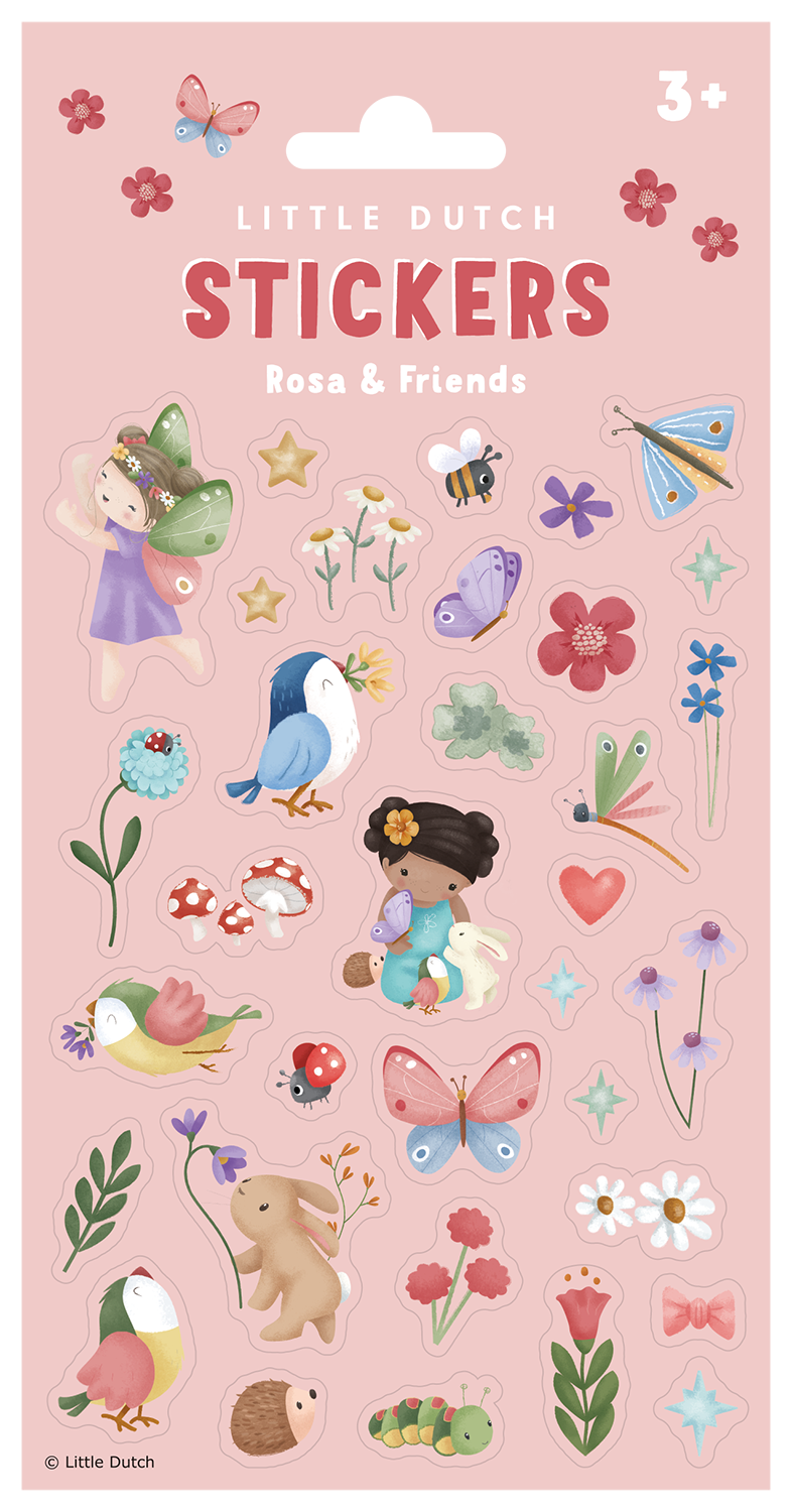 Aufkleber / Sticker Rosa & Friends