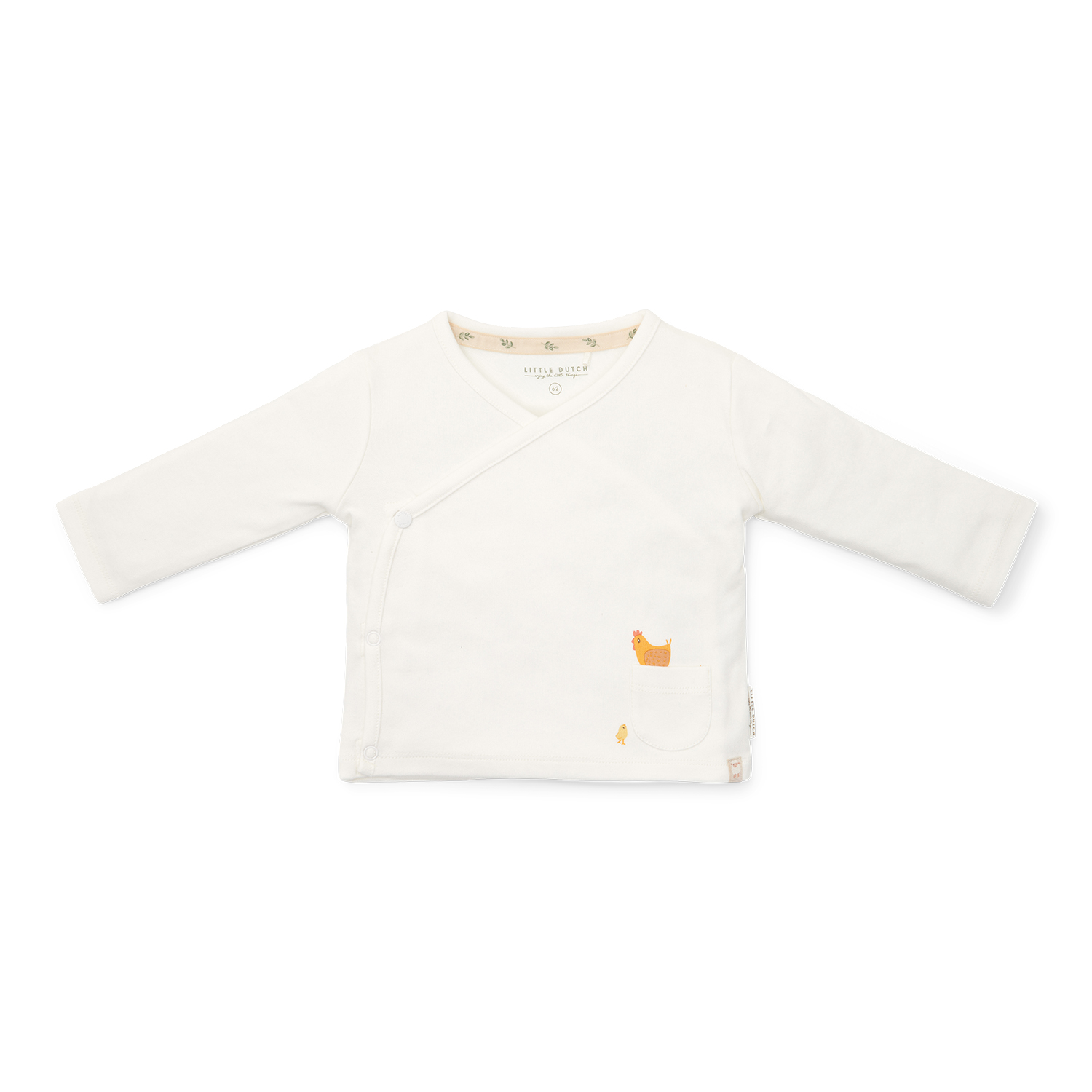 Long Sleeve Shirt / Langarmshirt / Wickelshirt - Little Farm weiß (Gr. 44)